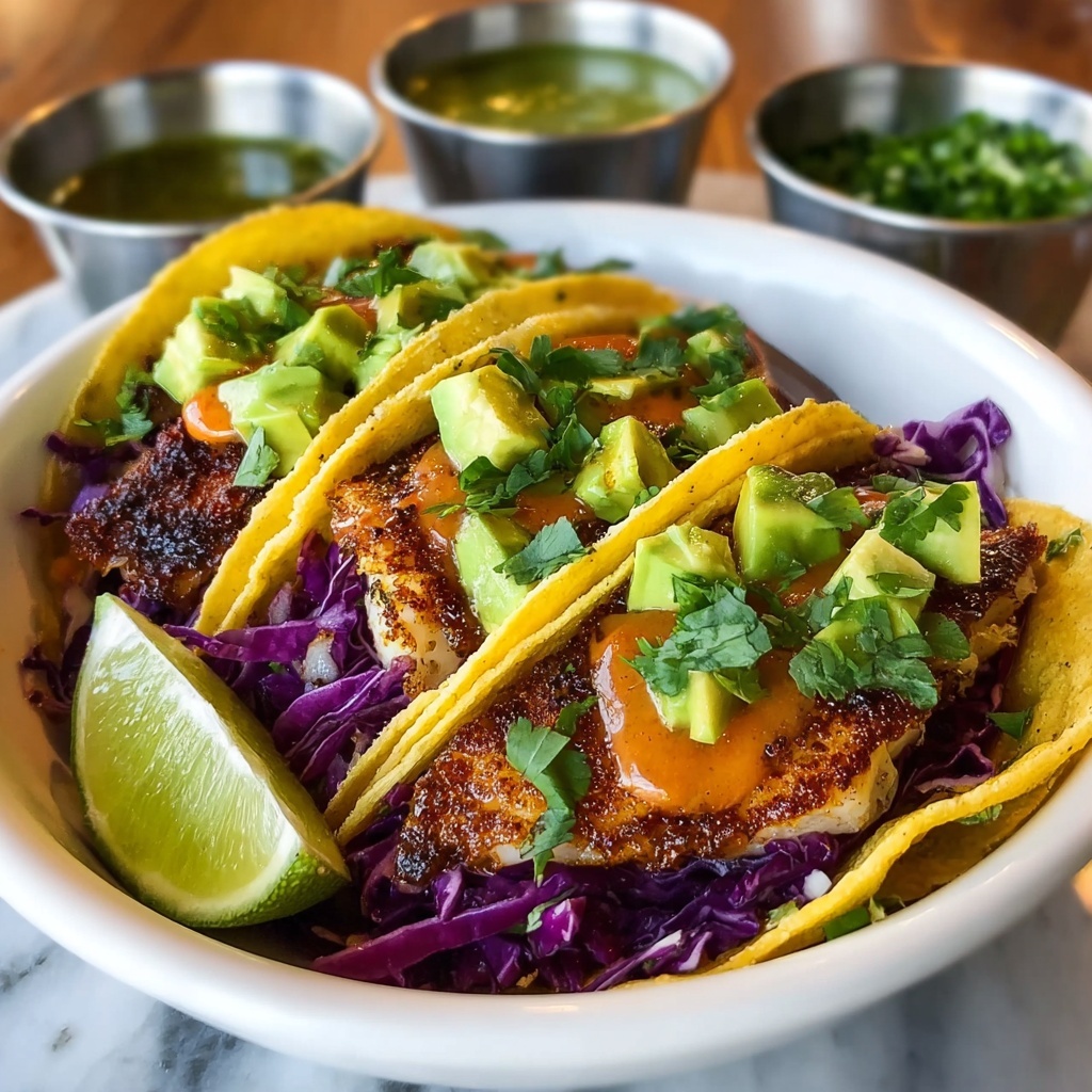 Fish Taco Bowls with Avocado, Cabbage, and Jalapeños Recipe - Recipe Image