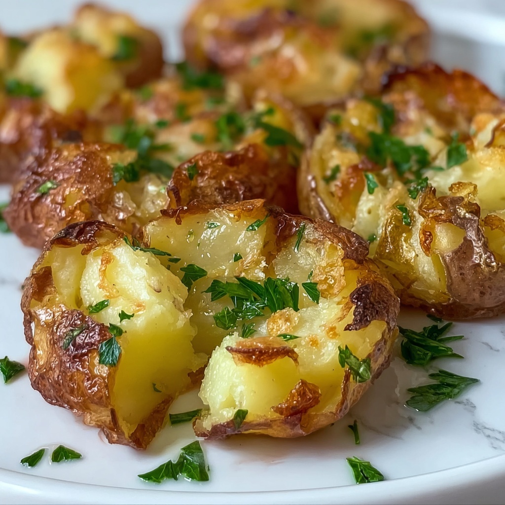 Crispy Smashed Potatoes: 5 Steps to Irresistible Crunch Recipe - Recipe Image