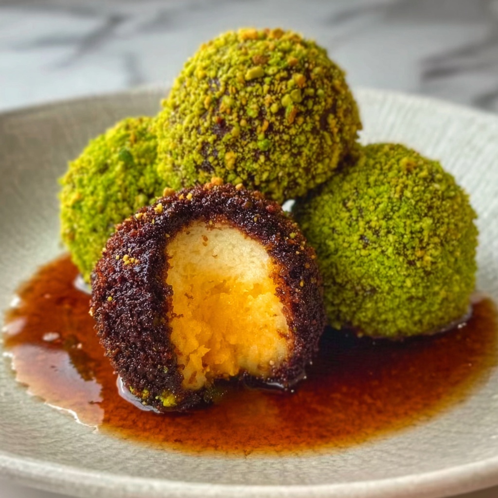 Dubai Pistachio Kunefe Chocolate Balls Recipe - Recipe Image
