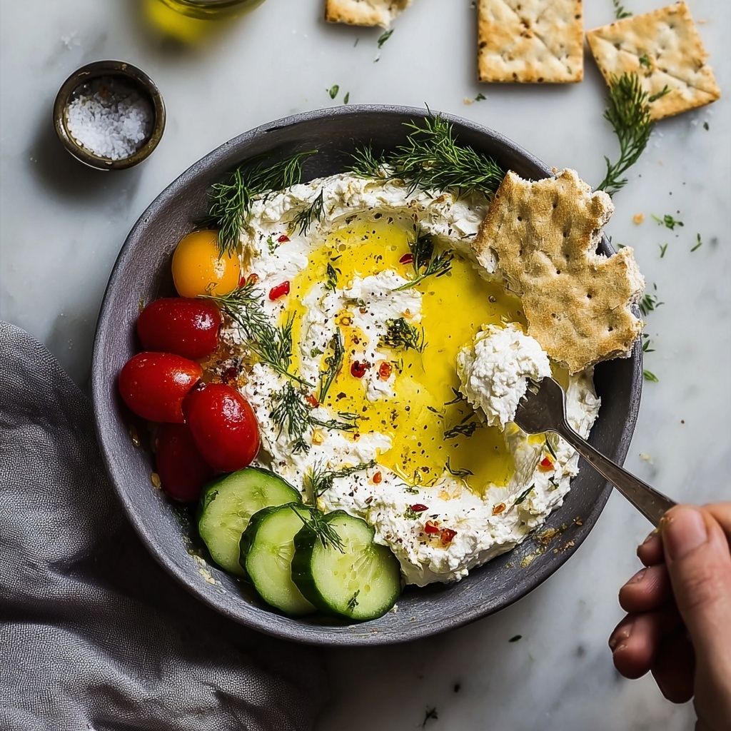 Creamy Vegan Labneh: Easy Dairy-Free Dip with Sunflower Seeds and Lemon Recipe - Recipe Image