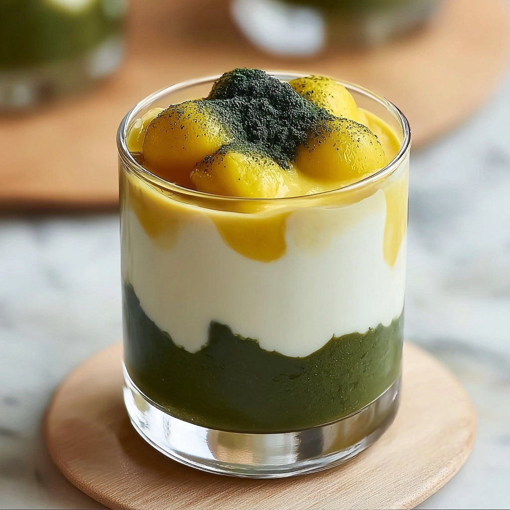 Iced Mango Matcha Latte Recipe - Recipe Image