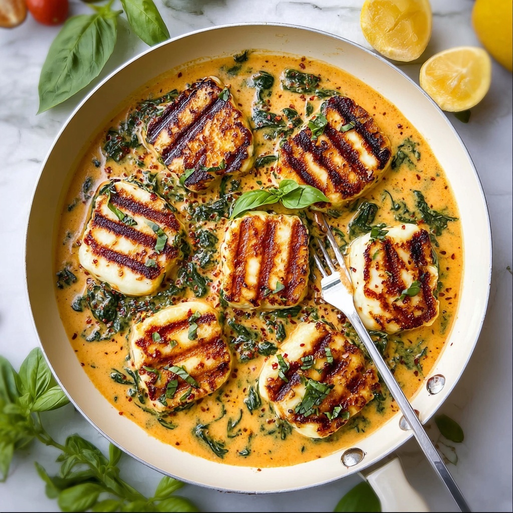 Marry Me Halloumi: A Creamy Mediterranean Delight Recipe - Recipe Image