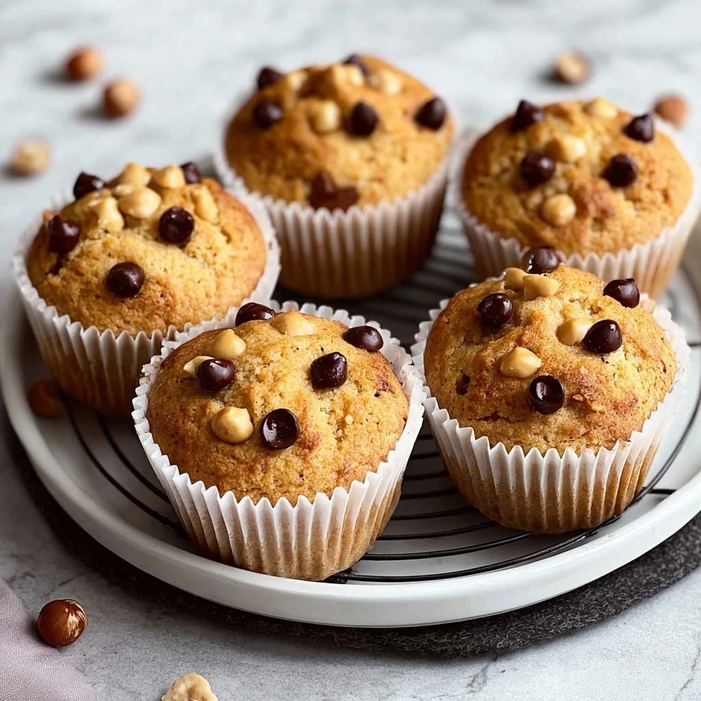 Delicious Fluffy Flourless Peanut Butter Chickpea Muffins Recipe - Recipe Image