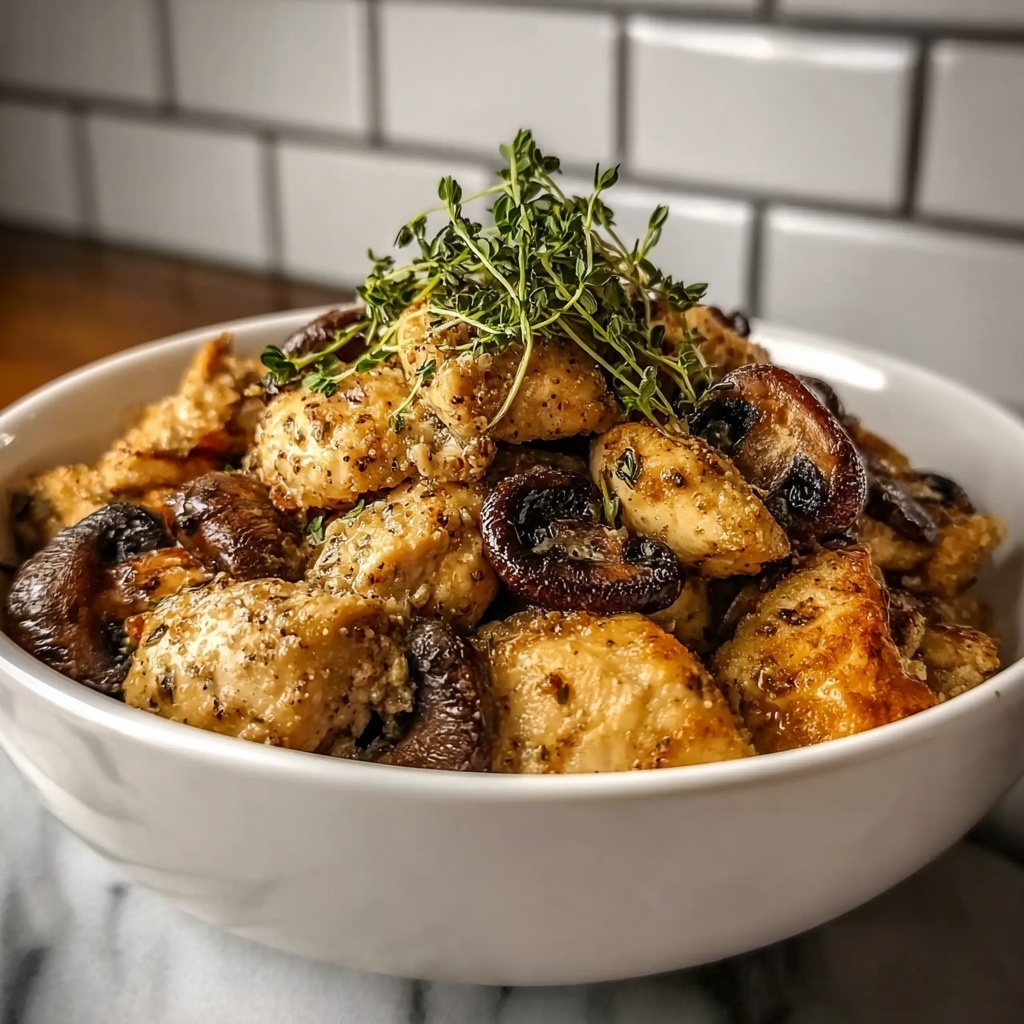 Ultimate Chicken and Mushroom Comfort: Quick & Savory Recipe - Recipe Image