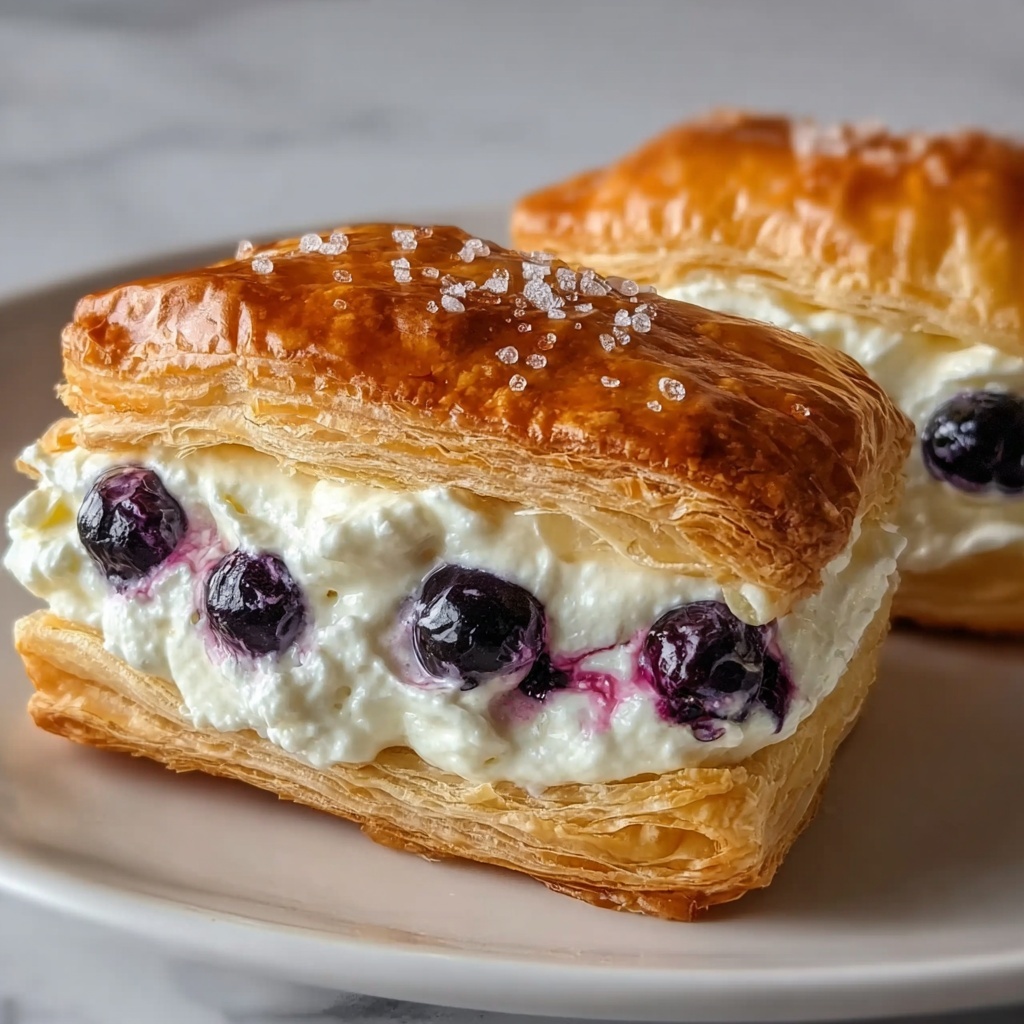 Heavenly Blueberry Cream Cheese Danish Recipe - Recipe Image