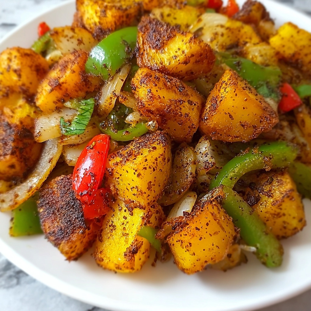 Fried Potatoes and Onions with Peppers: A Cozy Comfort Bite Recipe - Recipe Image