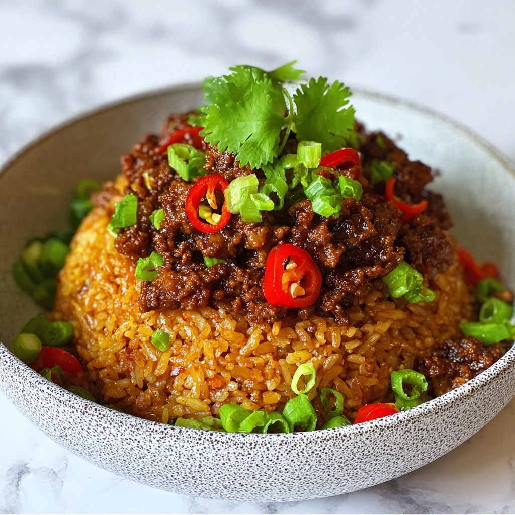 Crispy Chilli Beef Rice Recipe - Recipe Image