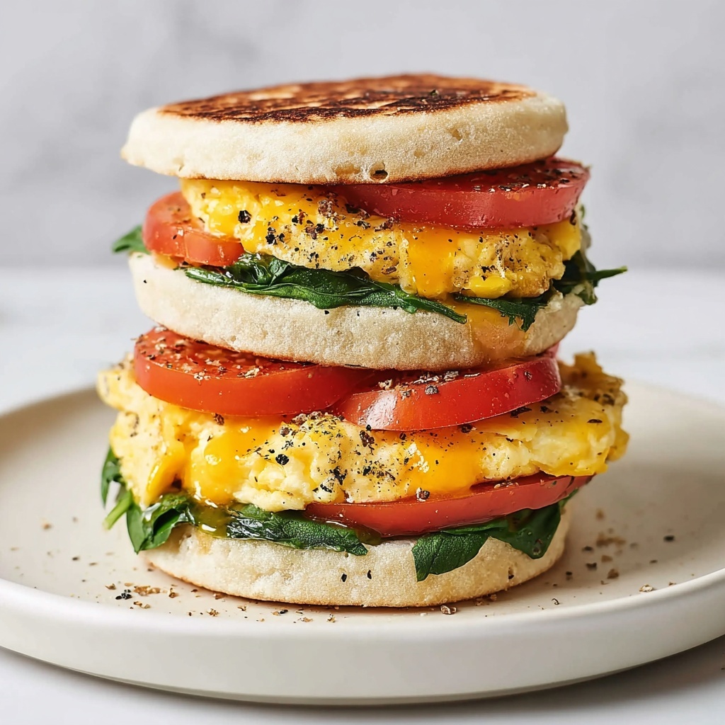Savory Healthy Breakfast Sandwich for Easy Morning Fuel Recipe - Recipe Image