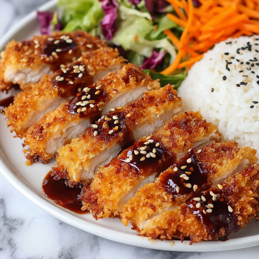 Crispy Chicken Katsu with Irresistible Katsu Sauce Recipe - Recipe Image