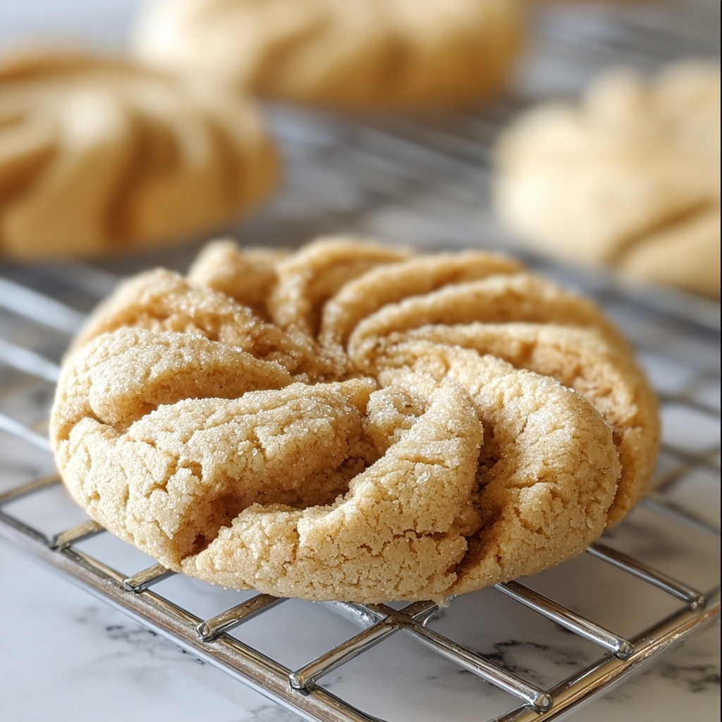 Thick and Chewy Peanut Butter Cookies Recipe - Recipe Image