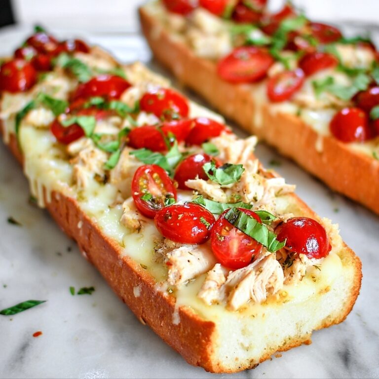 Chicken Caprese Garlic Bread Recipe