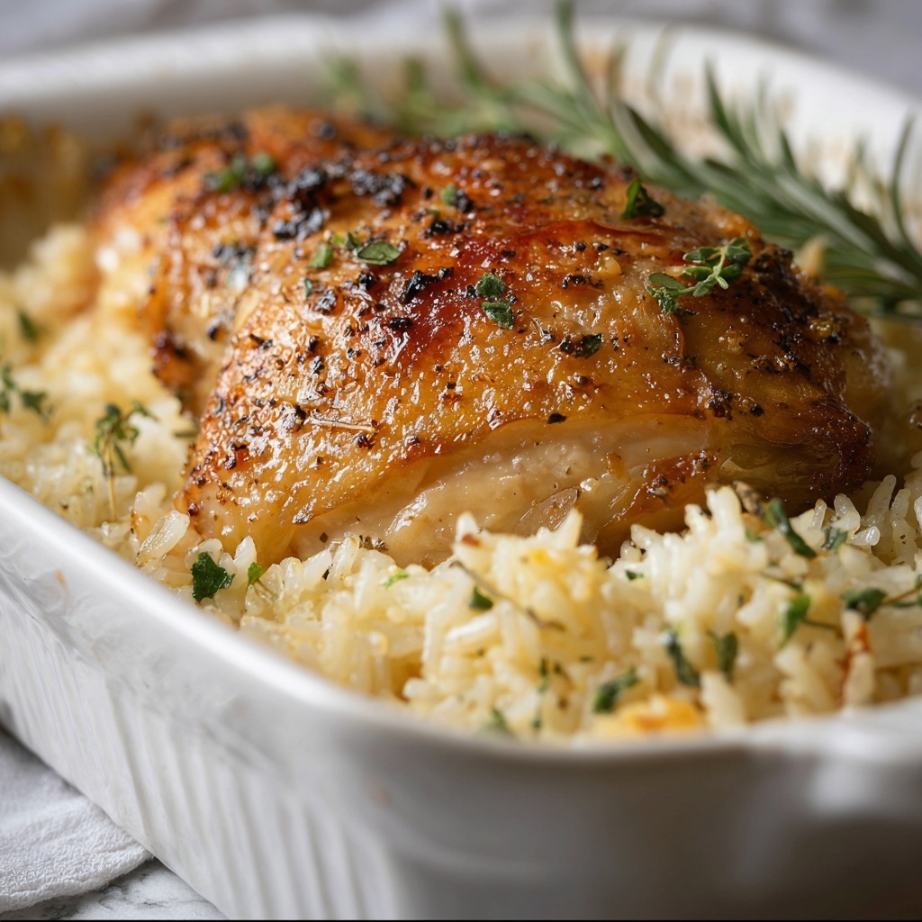 Oven-Baked Chicken and Rice Recipe - Recipe Image