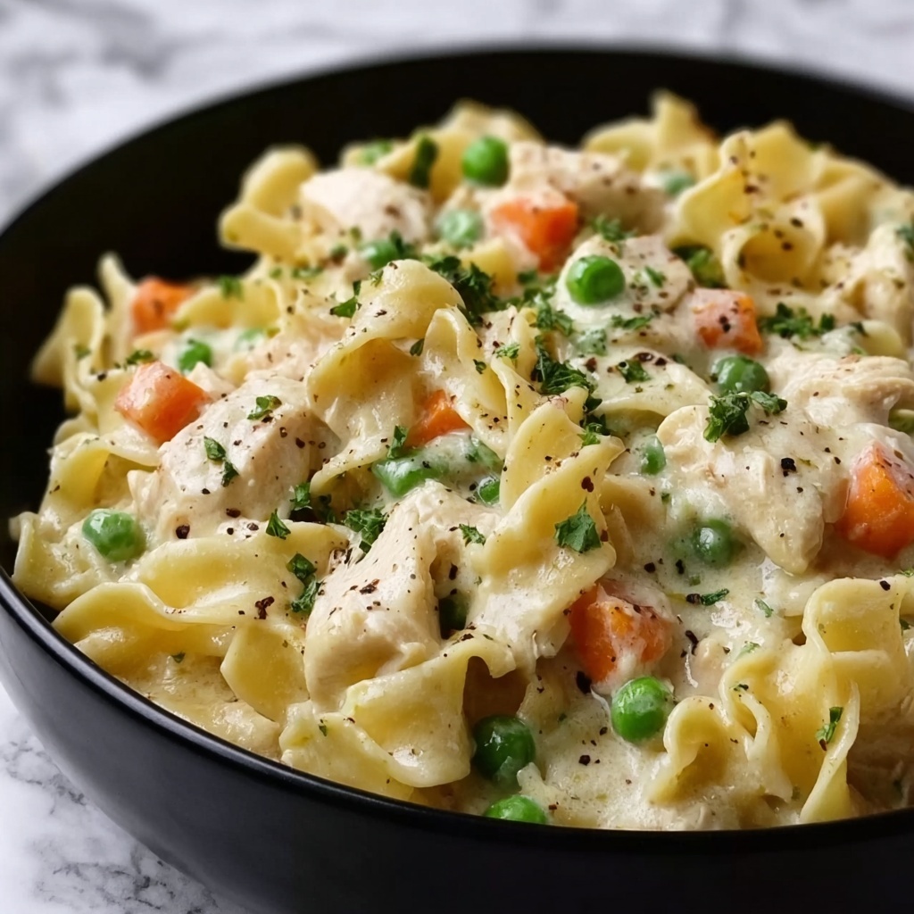 One Pot Chicken and Egg Noodles Recipe - Recipe Image