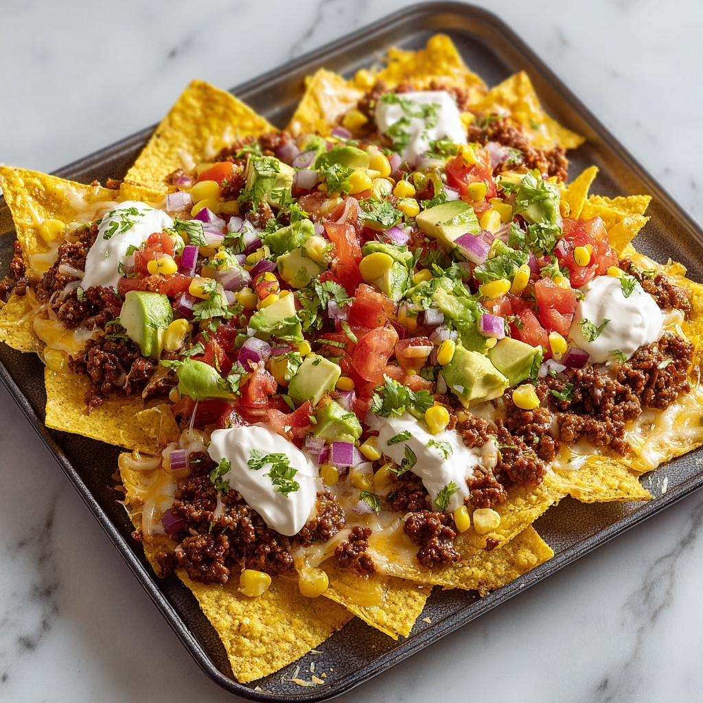 Birria Street Corn Nachos Recipe - Recipe Image