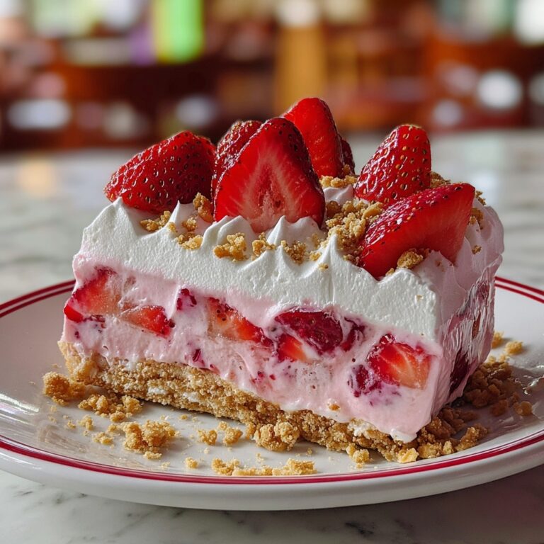 No-Bake Strawberry Crunch Cheesecake Recipe