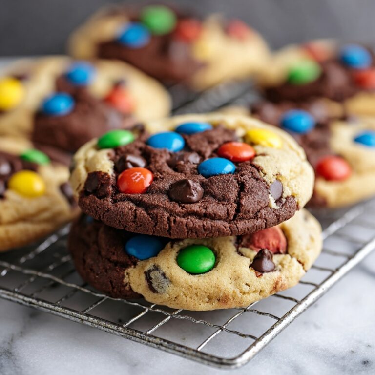 Soft and Chewy Triple Chocolate M&M Cookies Recipe