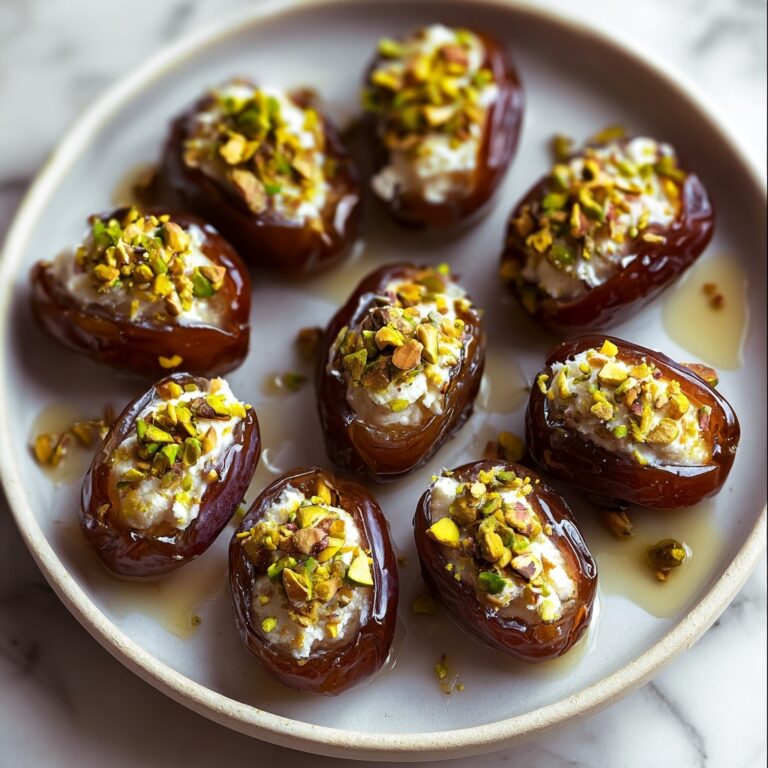 Honey Pistachio Ricotta Stuffed Dates Recipe