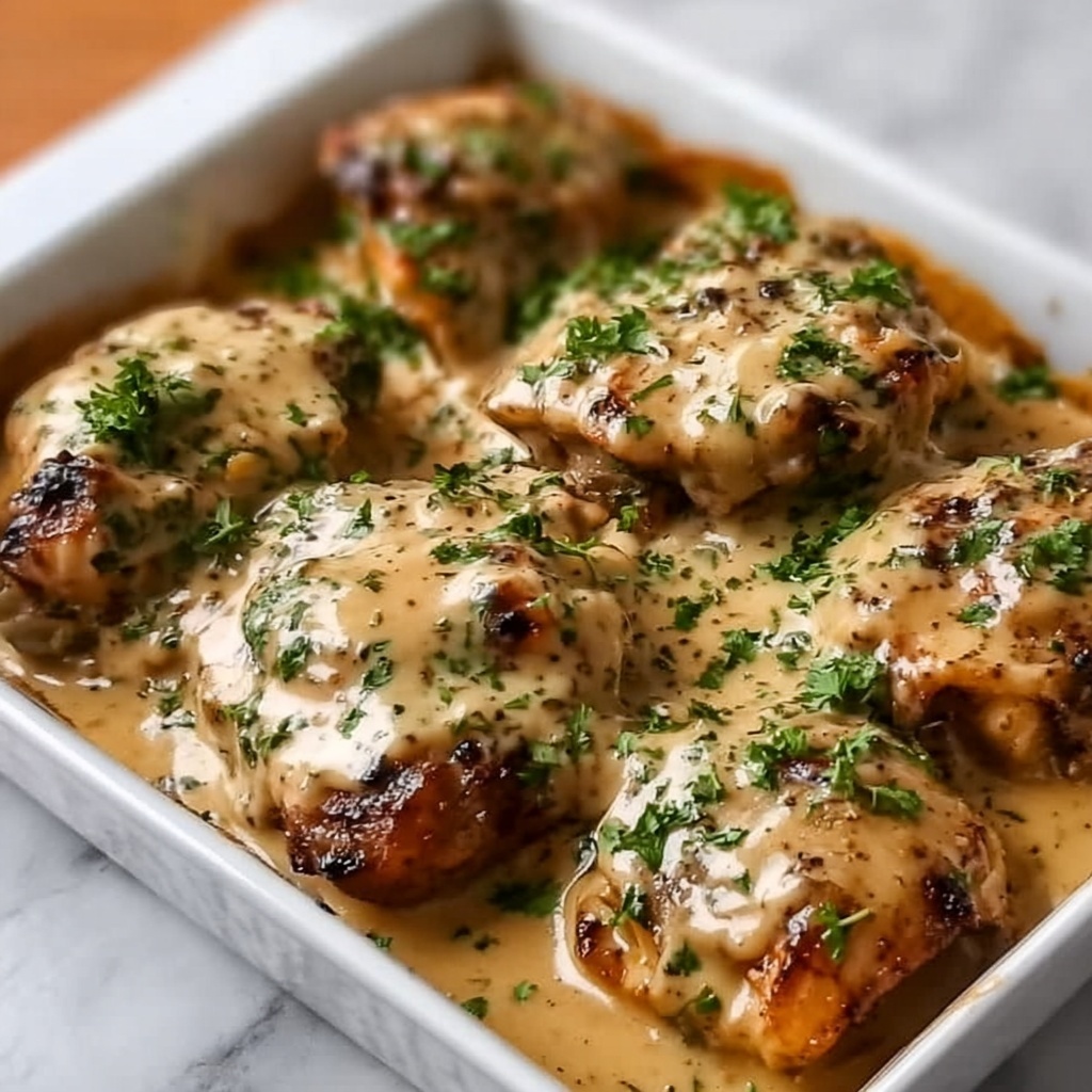 Creamy Garlic Cheesy Chicken & Potatoes Bake Recipe - Recipe Image