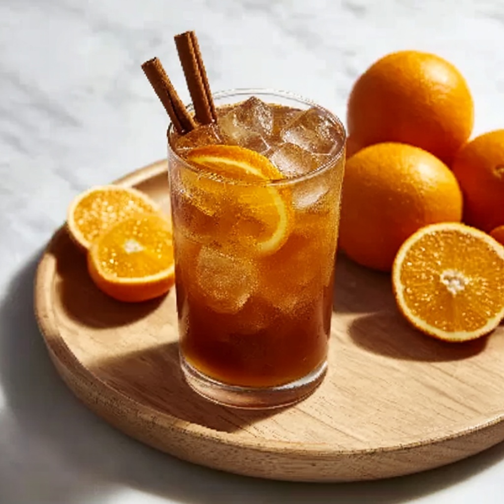 Refreshingly Delicious Orange Cinnamon Iced Tea Recipe - Recipe Image