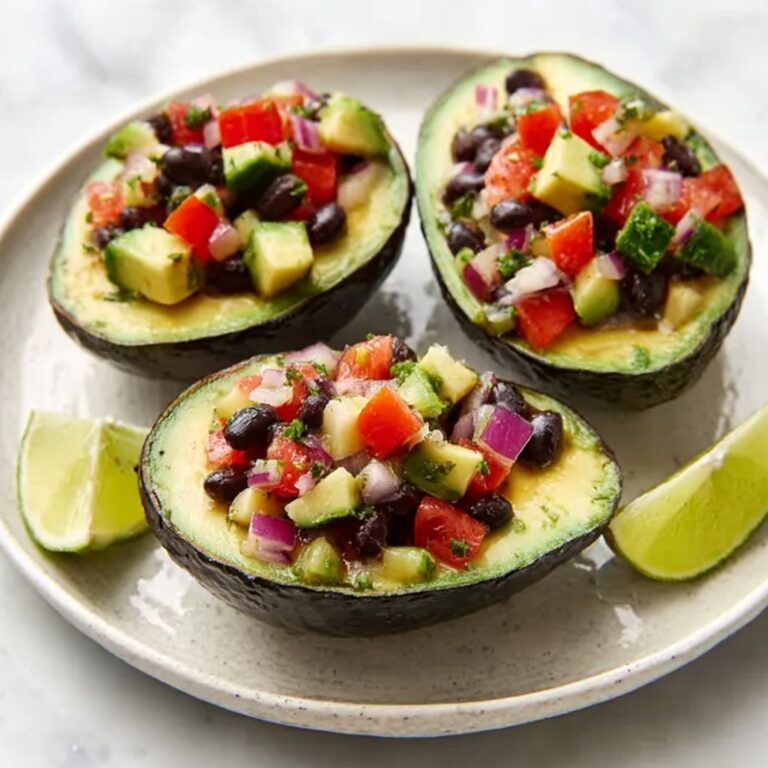 Cowboy Caviar Stuffed Avocados Recipe