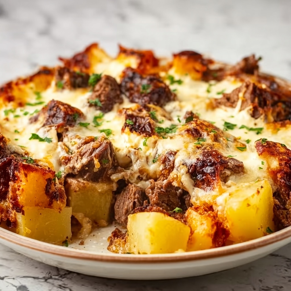 Cowboy Steak and Potato Casserole Recipe - Recipe Image