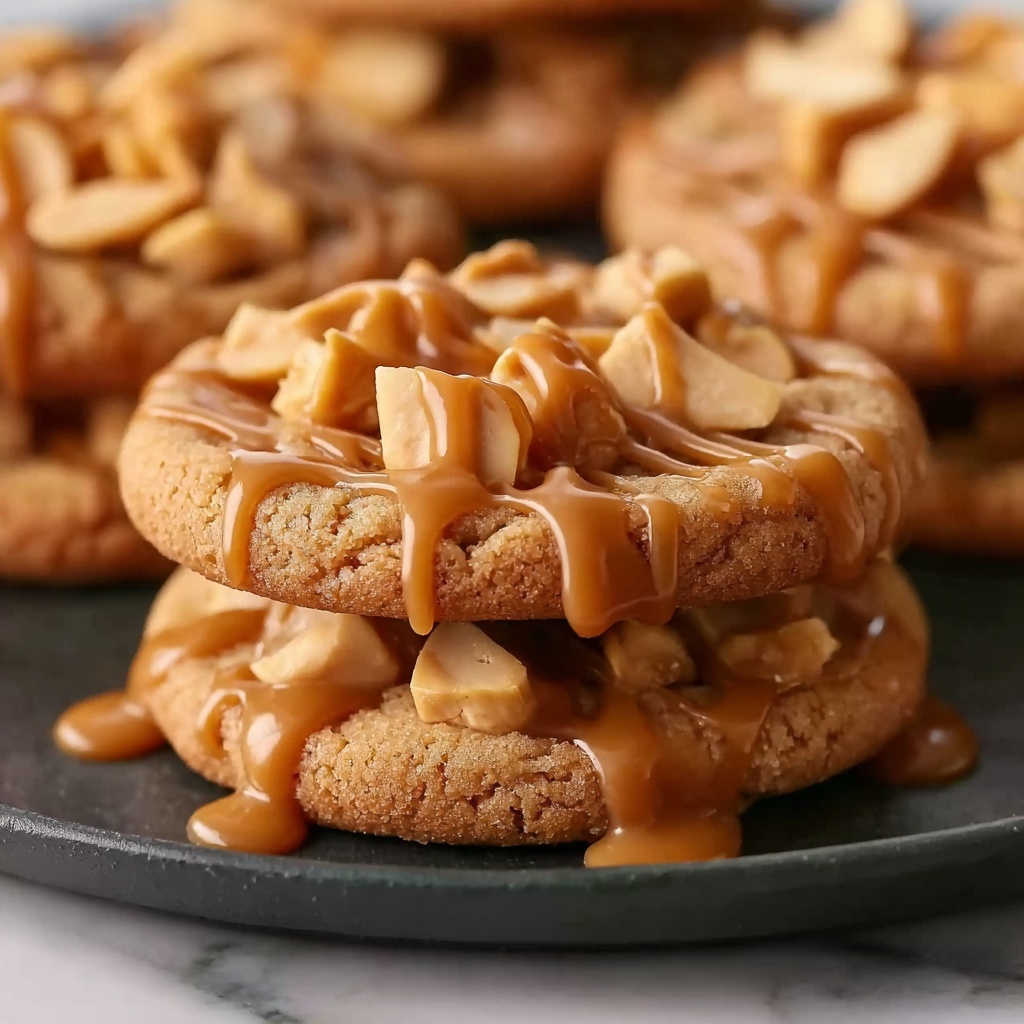 Caramel-Drizzled Apple Cinnamon Cookies Recipe - Recipe Image