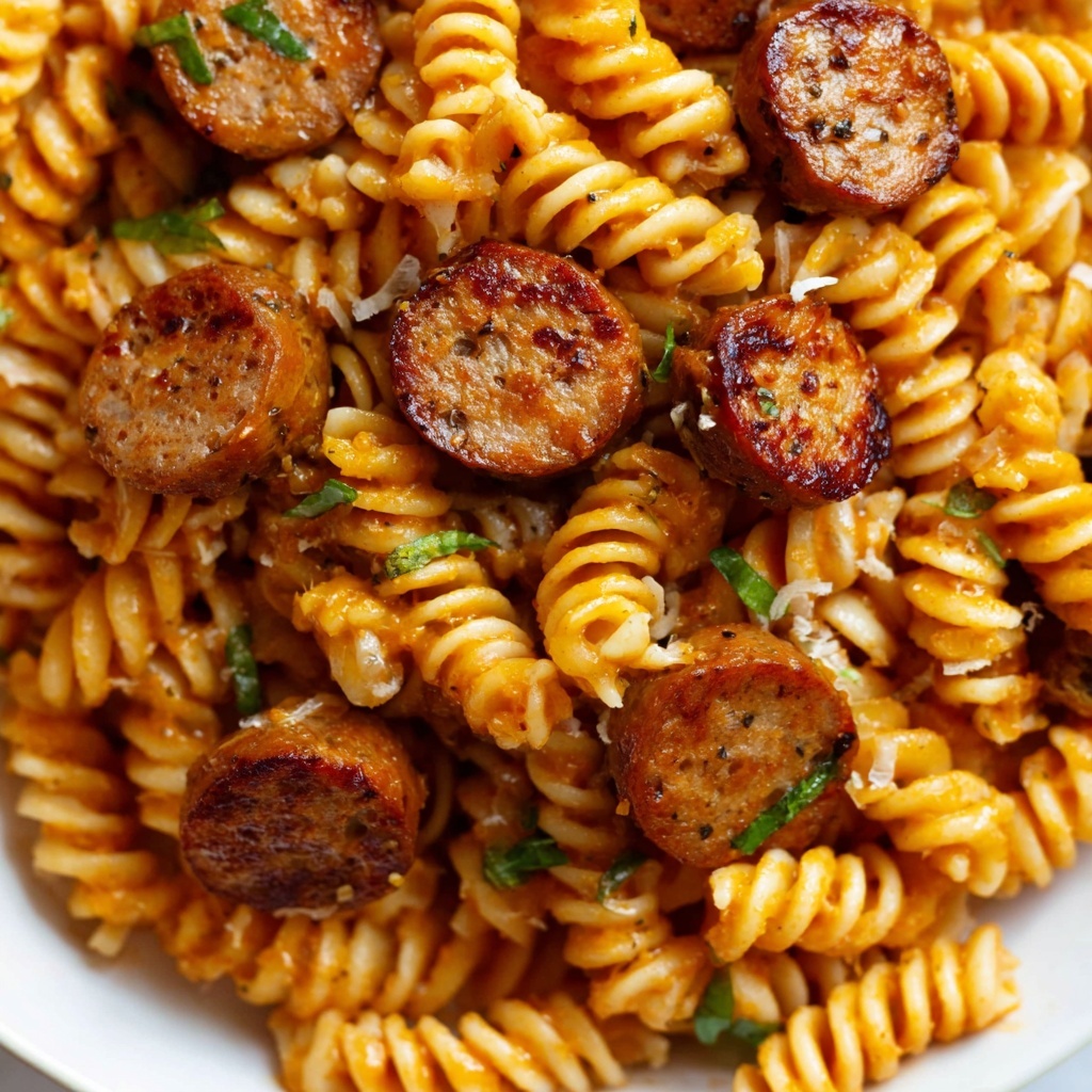 Creamy Smoked Sausage Pasta Recipe - Recipe Image