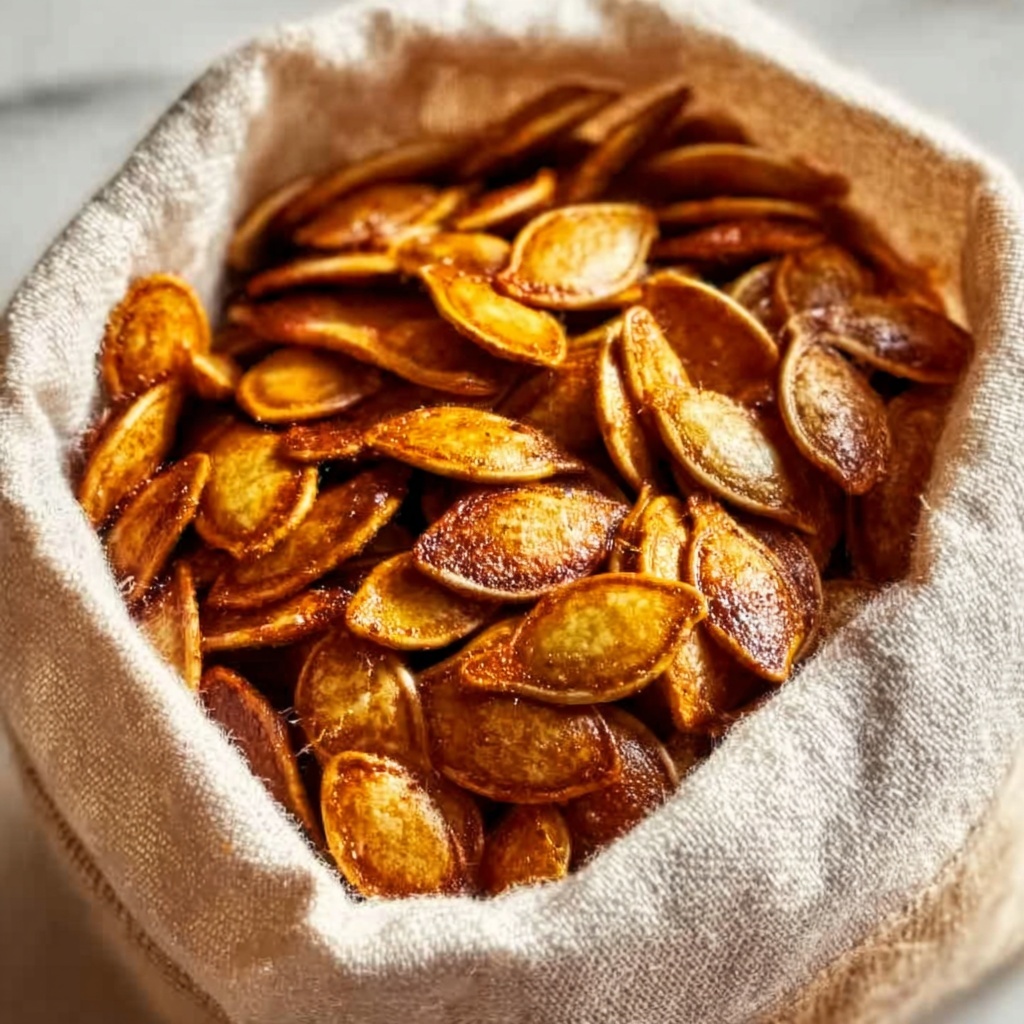 Cinnamon Sugar Roasted Pumpkin Seeds Recipe - Recipe Image