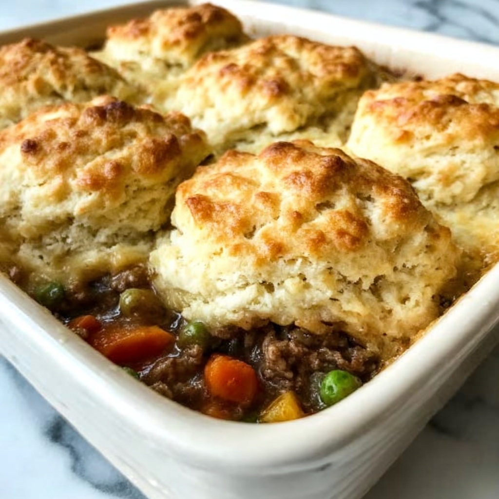 Chicken and Biscuit Casserole Recipe - Recipe Image