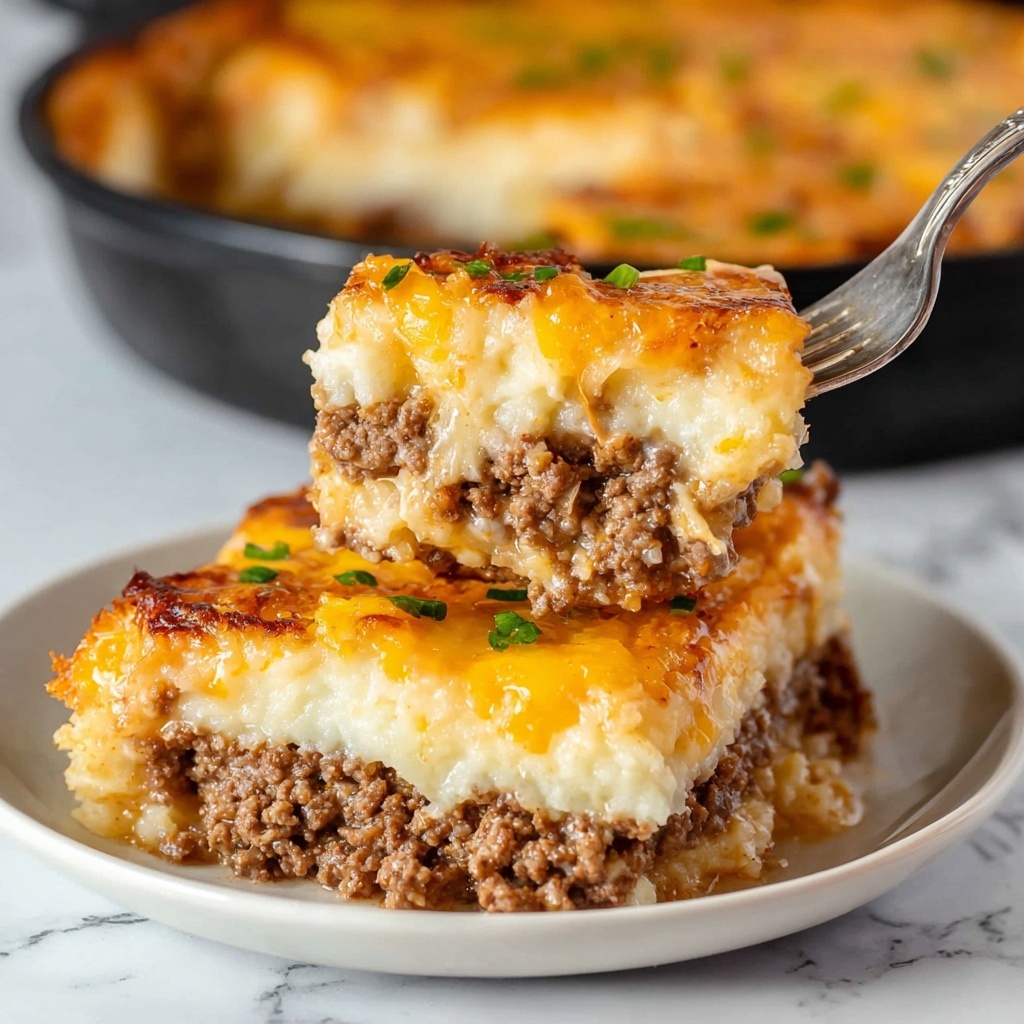 Cheddar Bay Ground Beef Cobbler Recipe - Recipe Image