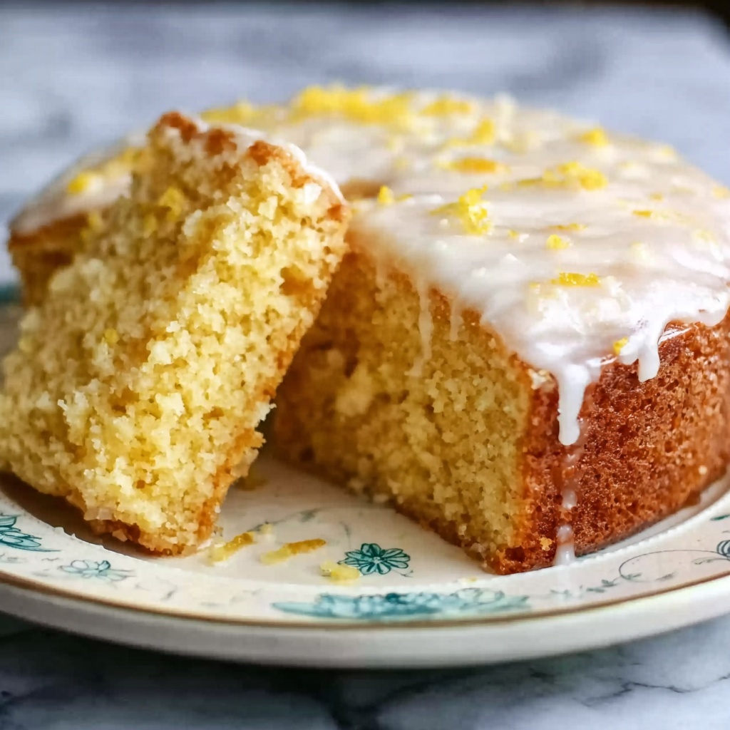 Eggless Sweet Corn Cake with Vanilla Glaze Recipe - Recipe Image