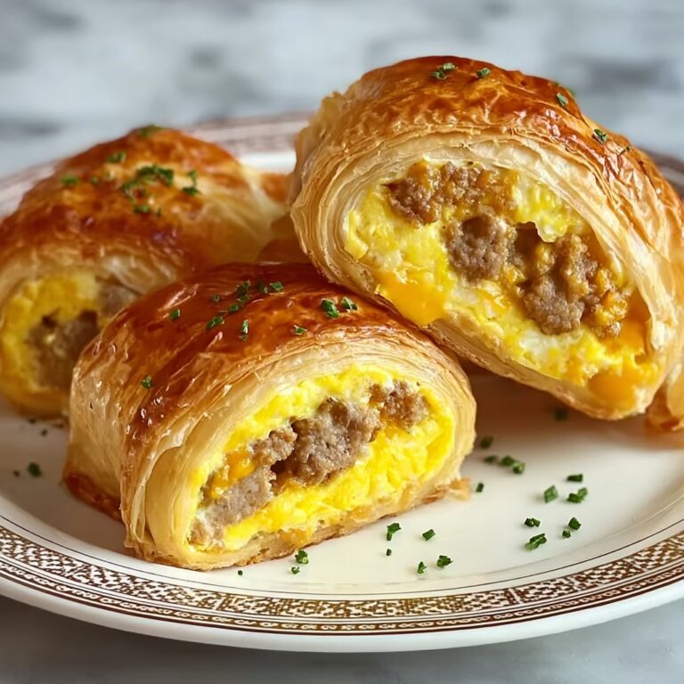 Sausage Egg and Cheese Breakfast Roll-Ups Recipe