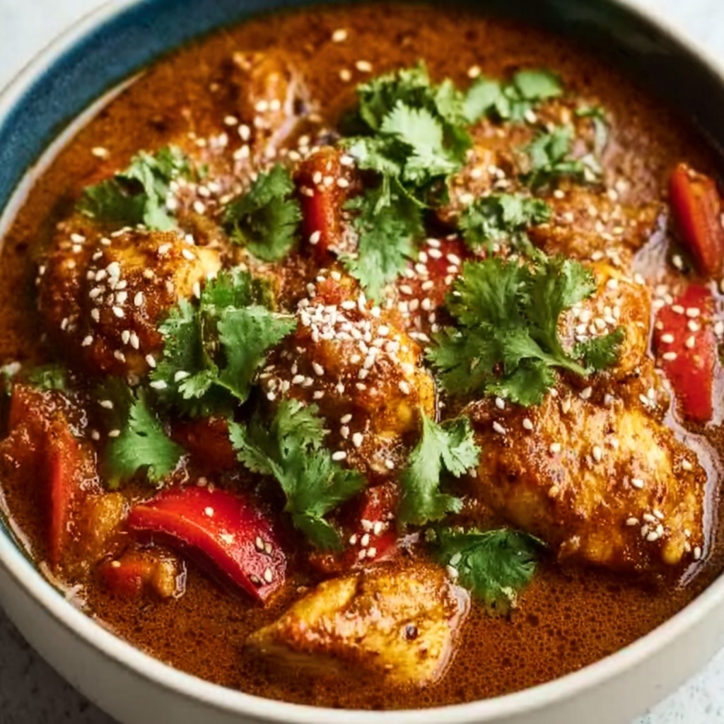 Guatemalan Spiced Chicken Stew with Seeds Recipe - Recipe Image