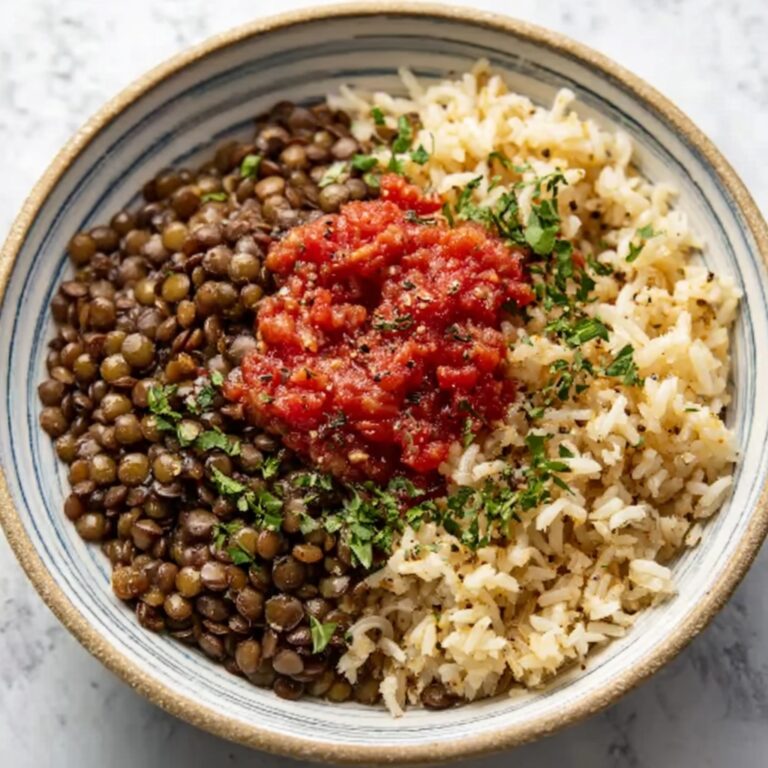 Egyptian Lentils, Rice, and Pasta Mix Recipe