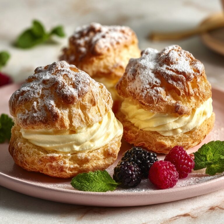 Passionfruit Cream Puff Stacks Recipe