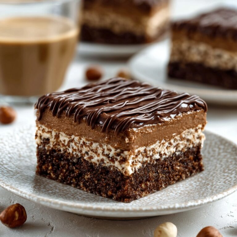 Hazelnut Mocha Layer Squares Recipe