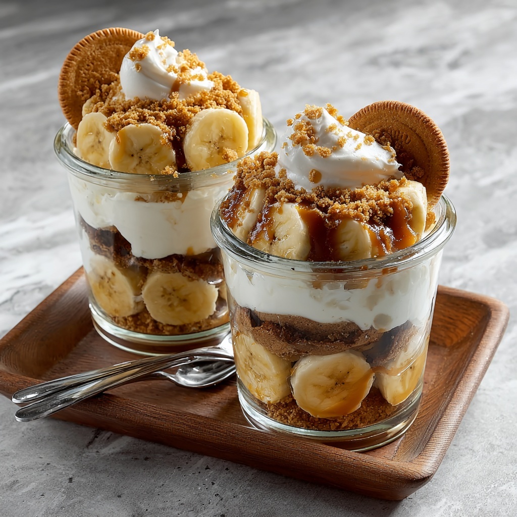 Peanut Butter Banana Cream Pie Jars Recipe - Recipe Image