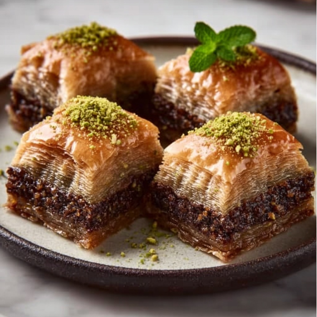 Chocolate Baklava with Parmida Chocolate Spread Recipe - Recipe Image
