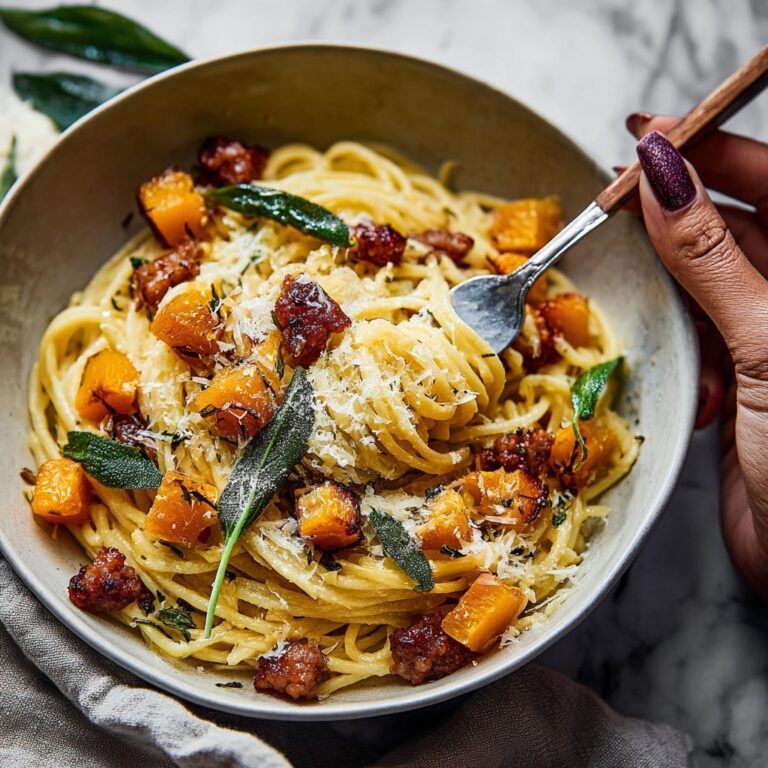 Roasted Butternut Squash and Sage Pasta Recipe