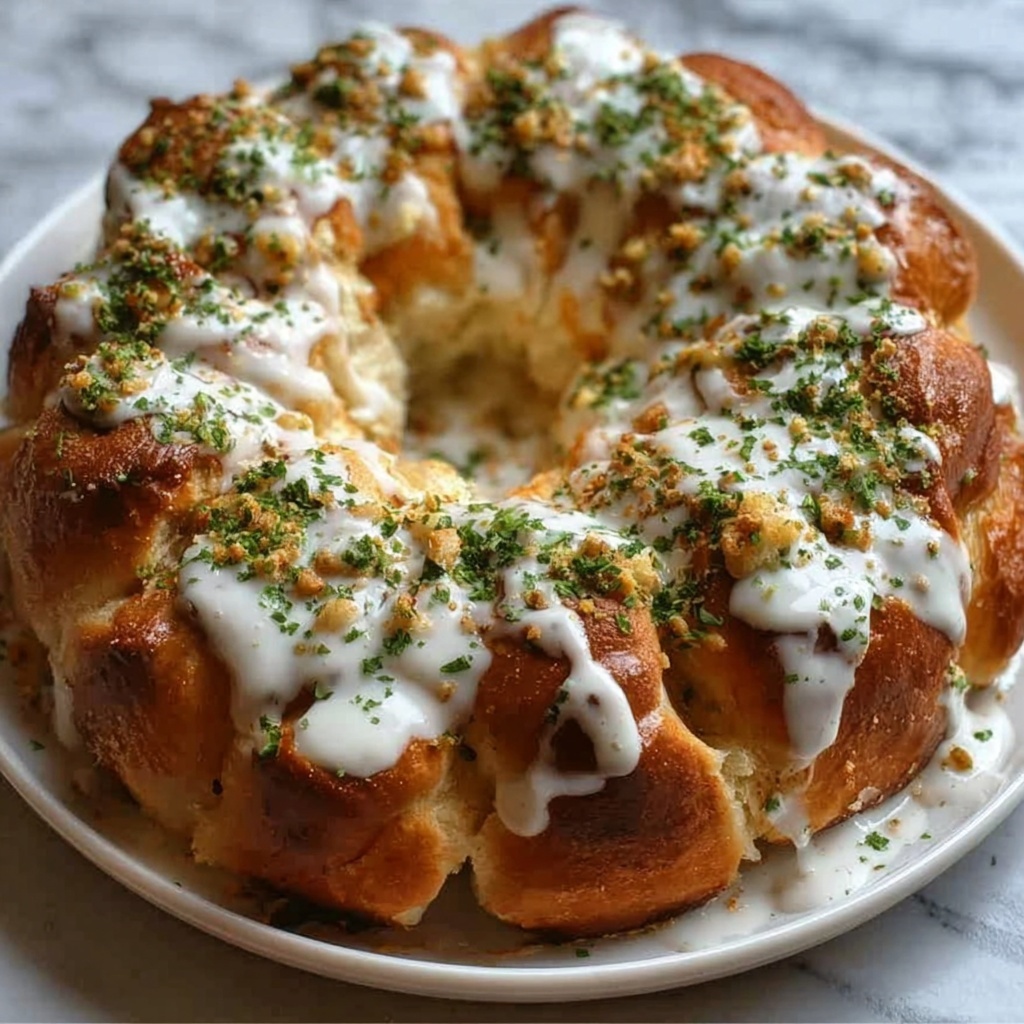 Chicken Alfredo Monkey Bread Recipe - Recipe Image