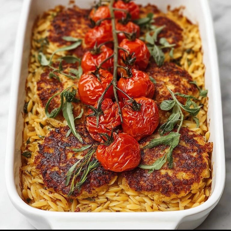 Baked Orzo with Artichokes, Tomato, and Halloumi Recipe