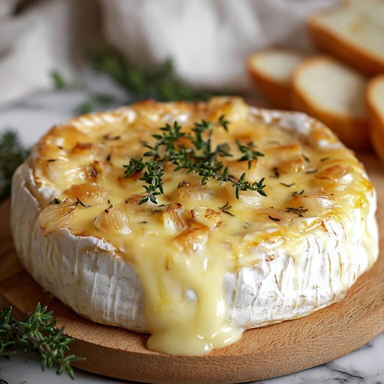 Savory Baked Brie with Garlic and Herbs Recipe