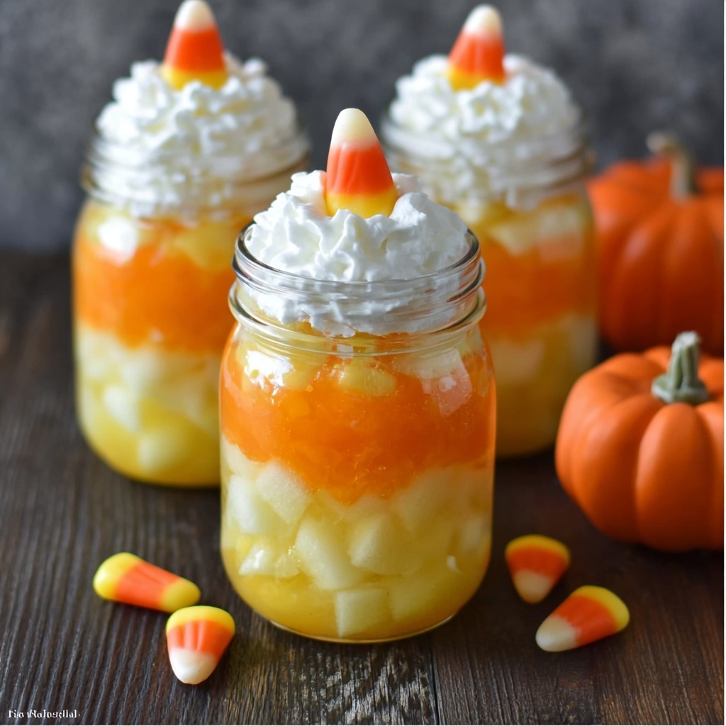Candy Corn Fruit Parfaits Recipe - Recipe Image