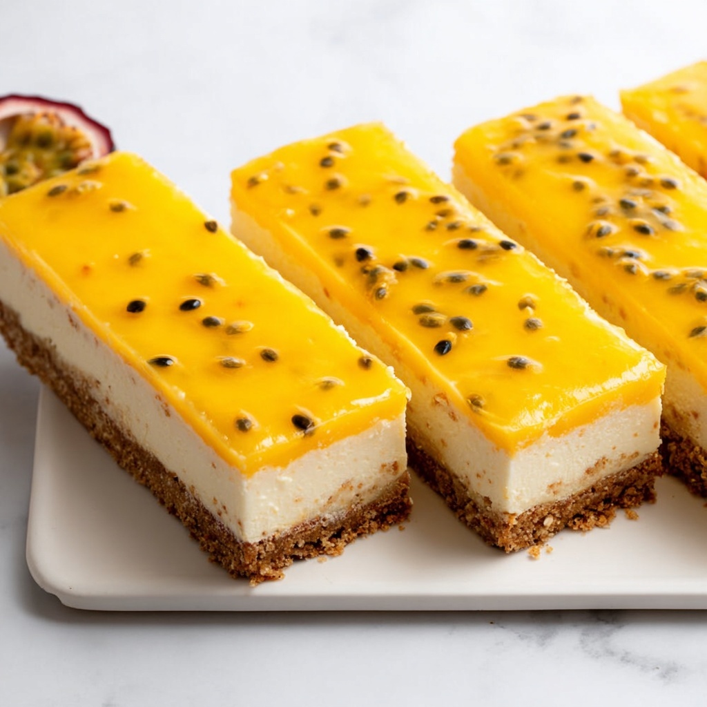 No Bake Passion Fruit Cheesecake Recipe - Recipe Image