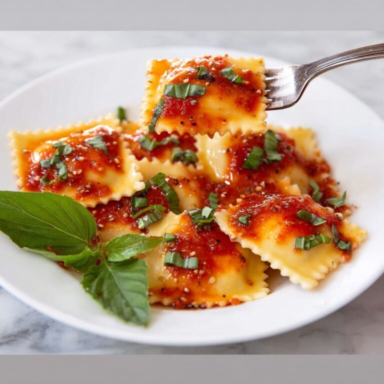 Keto Ravioli with Marinara and Basil Recipe