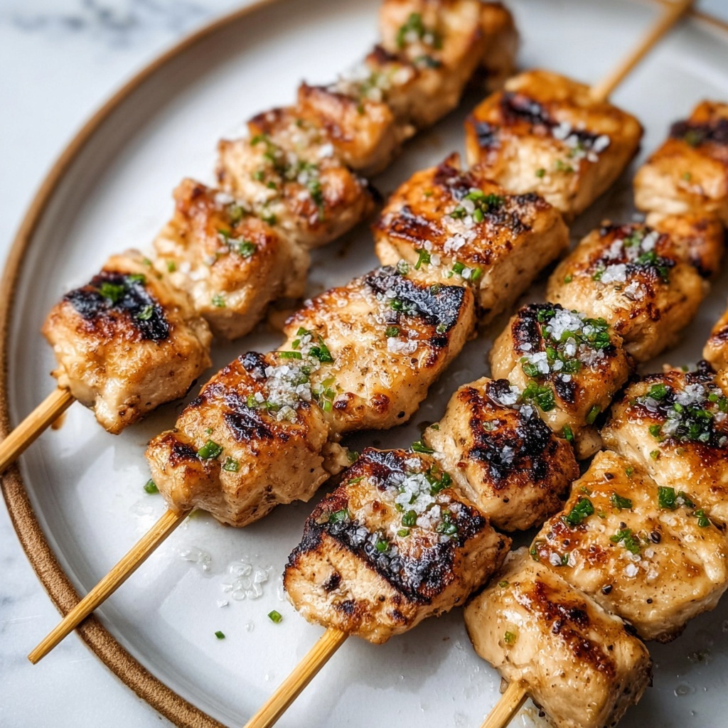 Garlic Parmesan Chicken Skewers Recipe - Recipe Image