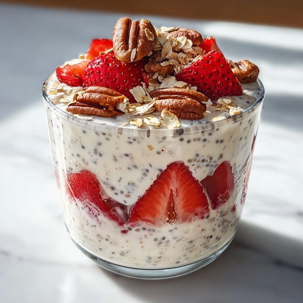 Strawberry Overnight Oats Recipe - Recipe Image