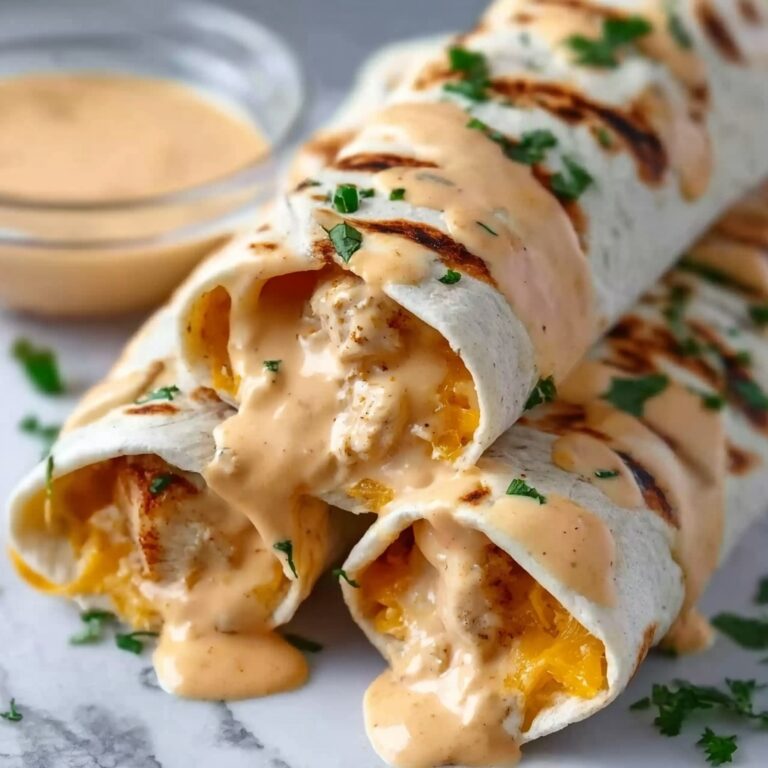 Cheesy Garlic Chicken Wraps Recipe