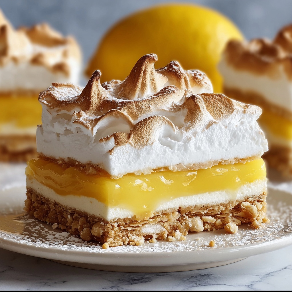 Zesty Lemon Meringue Pie Bars Recipe - Recipe Image