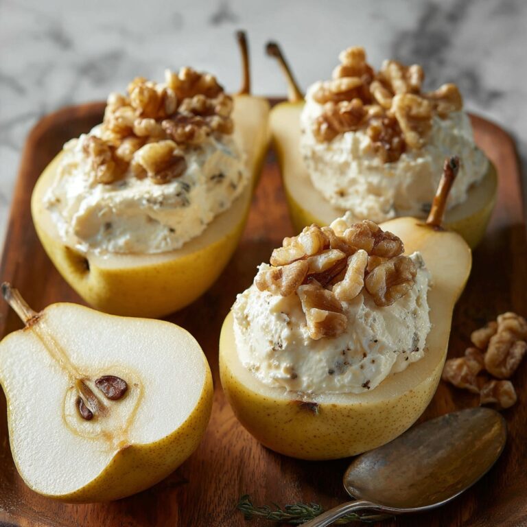 Elegant Blue Cheese Stuffed Pears Recipe